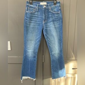MOTHER Insider Crop Step Fray Bad Reputation Jeans
